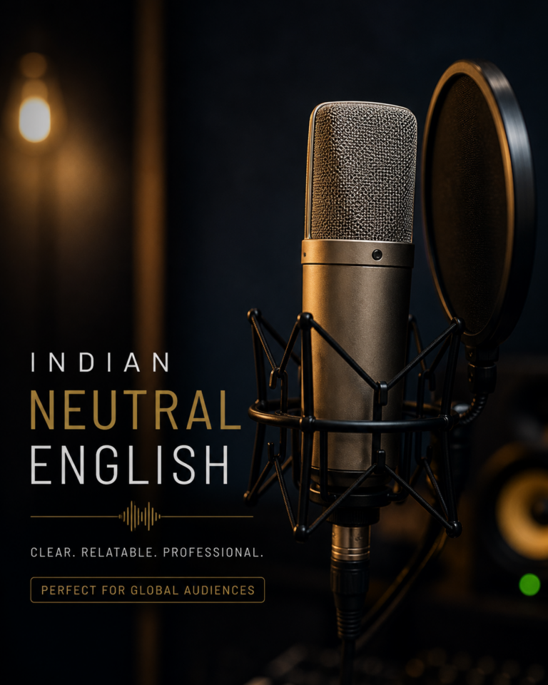 Indian Neutral English Voiceover – What It Is & Why Brands Choose It