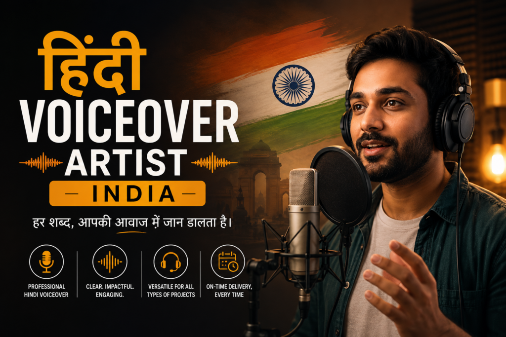Hindi Voiceover Artist India – Professional Hindi Voice Over for Brands & Agencies