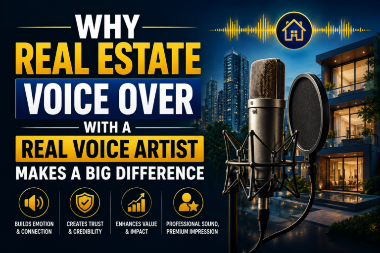 Why Real Estate Voice Over With a Real Voice Artist Makes a Big Difference
