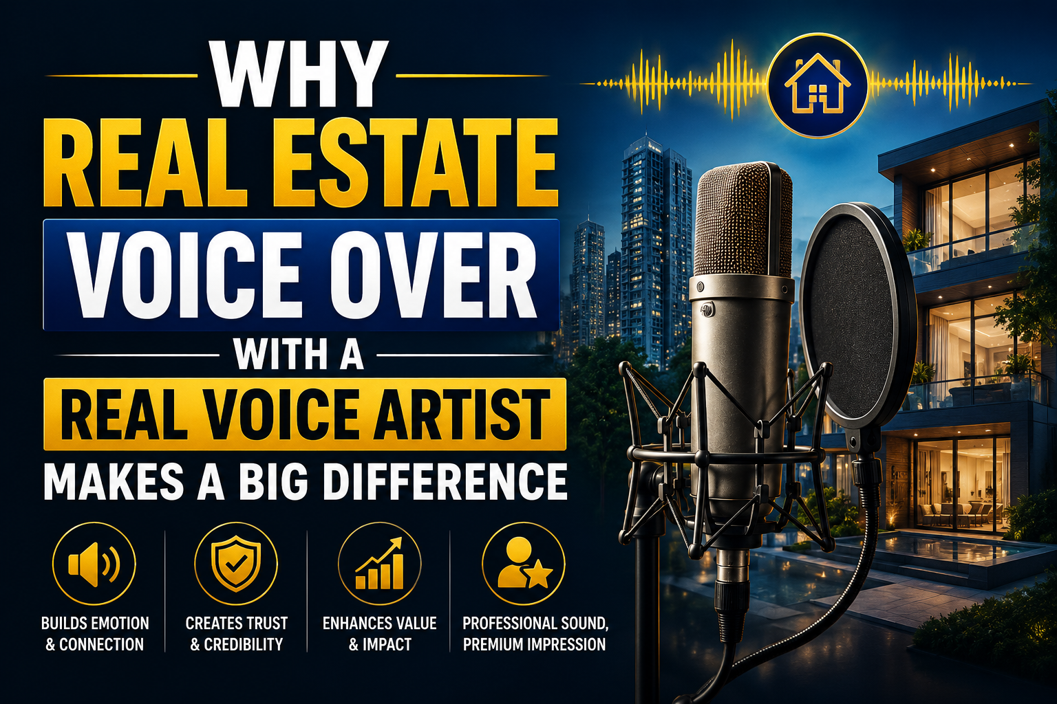 Why Real Estate Voice Over With a Real Voice Artist Makes a Big Difference